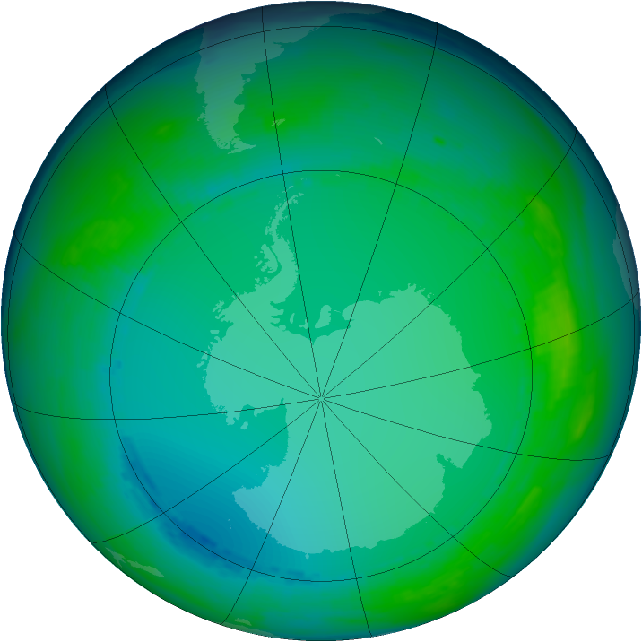 Ozone Map 1992-07-09